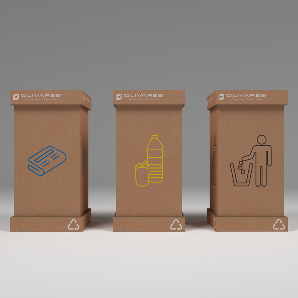 Cestino Ecosostenibile ad Incastro