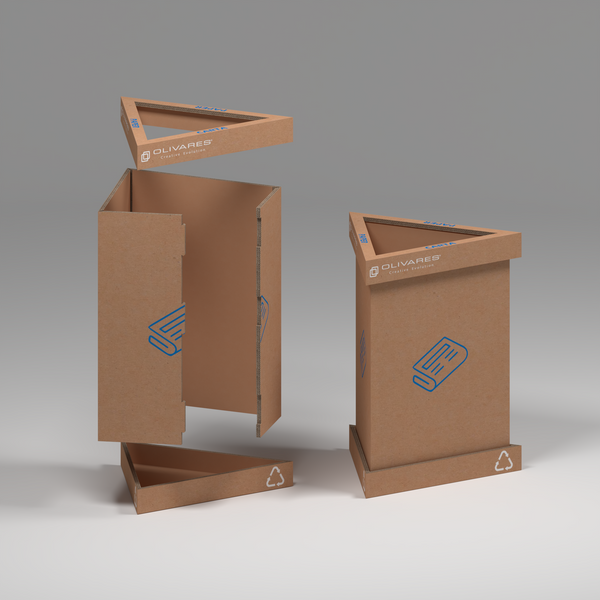 Cestino Ecosostenibile ad Incastro triangolare